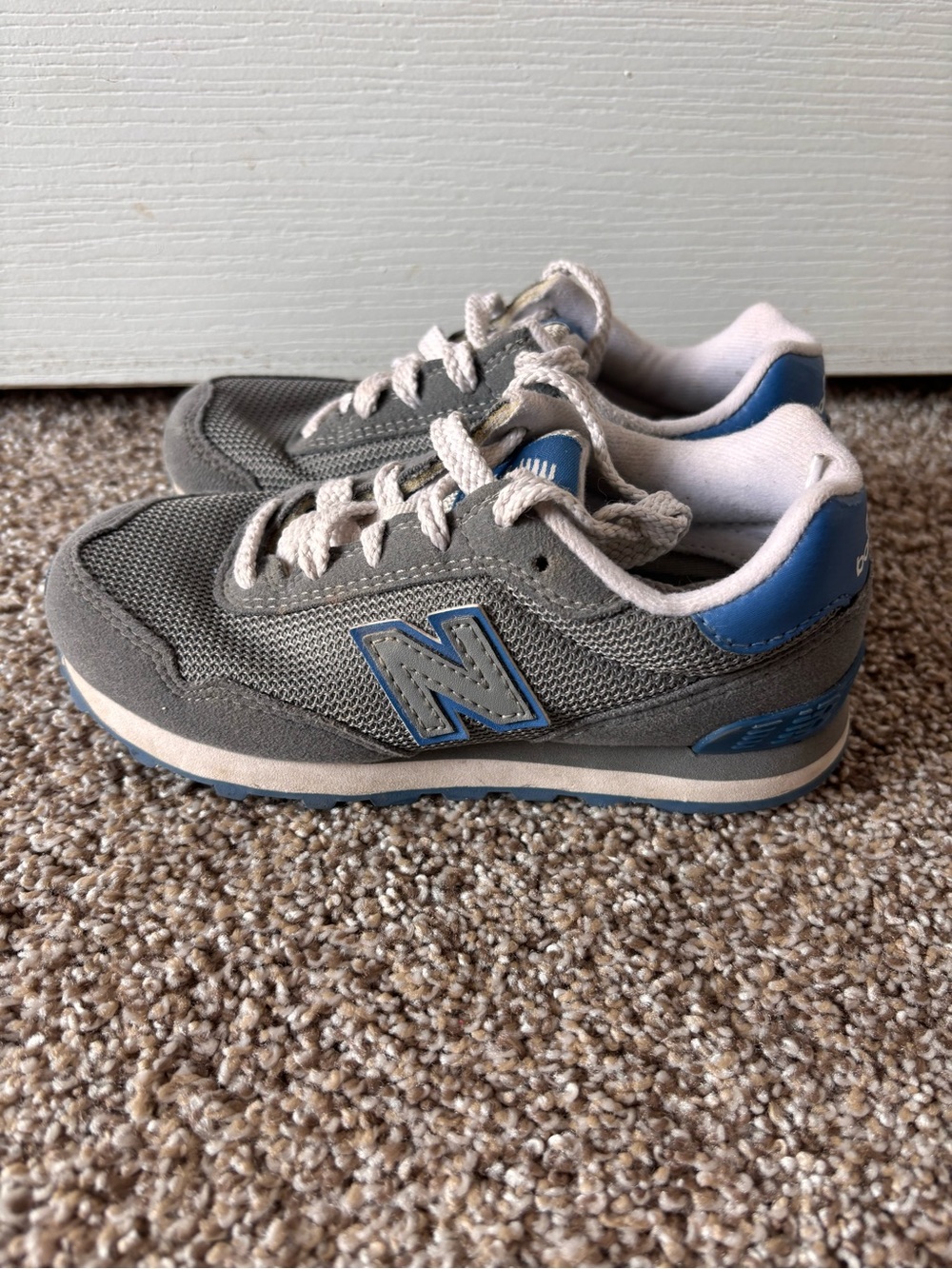New Balance Kids' 515 V1 Lace-Up Sneaker Gray Blue little boy 11 PC515KGB